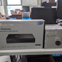 NVR, one TP-Link VIGI 4-ch NVR(no HDD) and one VIGI 4mp IP camera